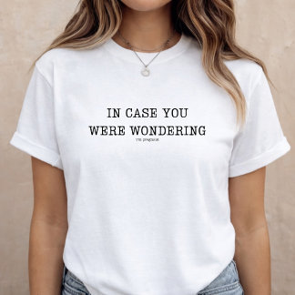 Camiseta Anuncio Divertido de Embarazo Revelación de Bebé