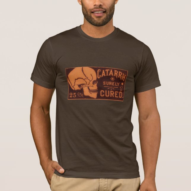 Camiseta Anuncio gótico del vintage (Anverso)