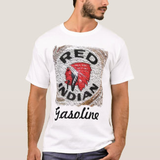 Camiseta Anuncio indio, retro rojo