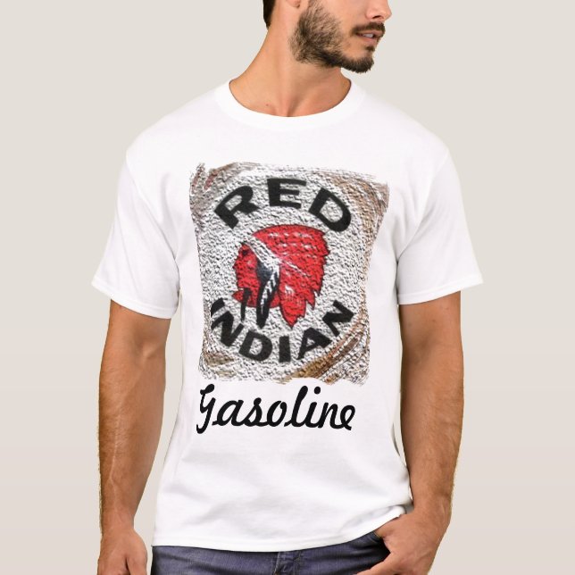 Camiseta Anuncio indio, retro rojo (Anverso)
