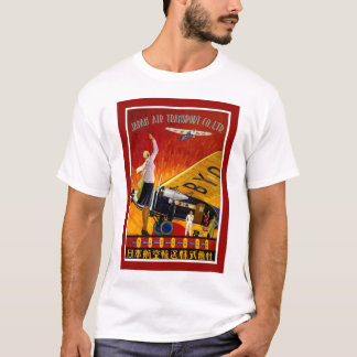 Camiseta Anuncio japonés de la línea aérea del vintage