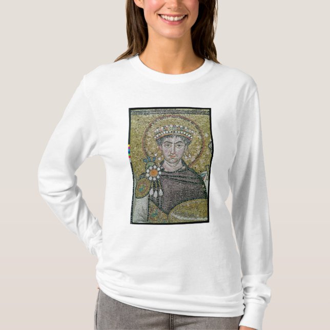 Camiseta ANUNCIO justiniano del emperador I c.547 (Anverso)