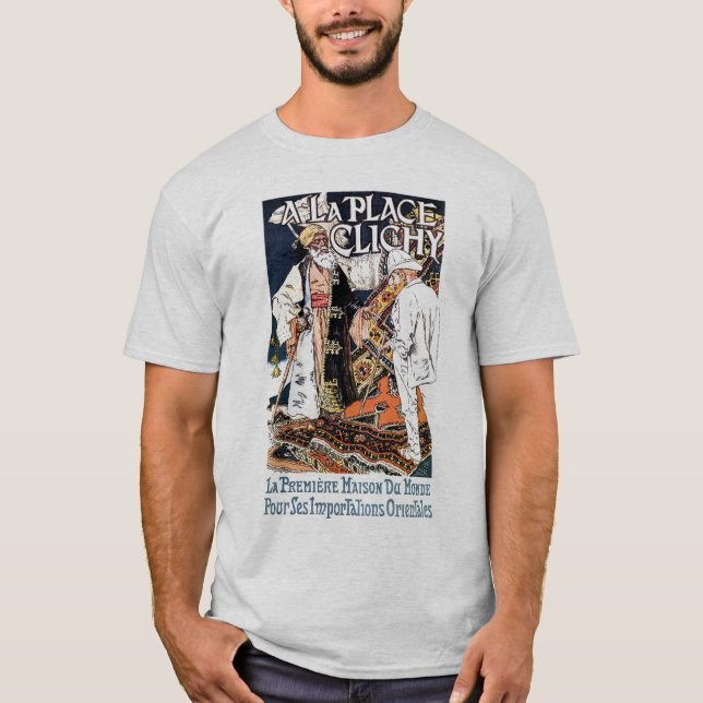 Camiseta Anuncio oriental francés del negocio de (Anverso)
