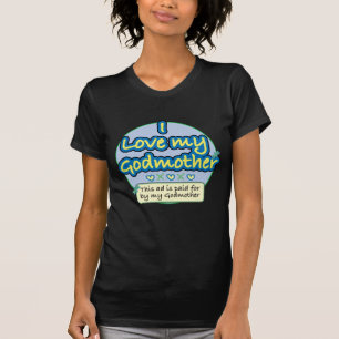 Camiseta Anuncio pagado por mi azul de la madrina