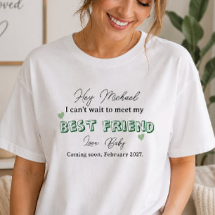Camiseta anuncio personalizado de embarazo