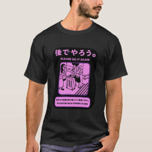 Camiseta Anuncio público del metro de Tokio japonés