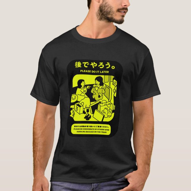 Camiseta Anuncio público del metro japonés de Tokio (Anverso)
