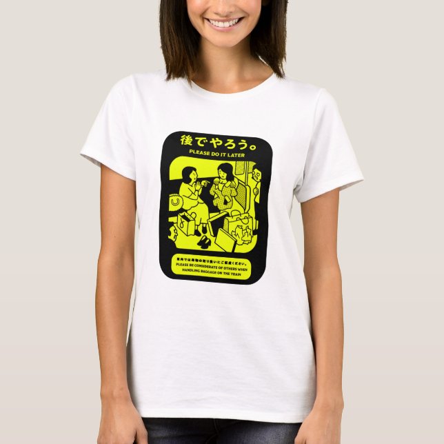 Camiseta Anuncio público del metro japonés de Tokio (Anverso)