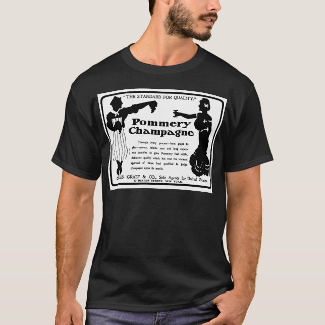 Camiseta Anuncio viejo Pommery Champán (Anverso)