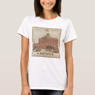 Camiseta Anuncio Vintage De Agosto De Baetzhold, Vinos Y Li