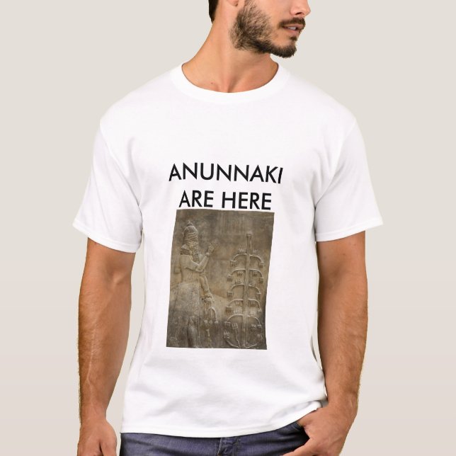 CAMISETA ANUNNAKI ESTÁN AQUÍ (Anverso)