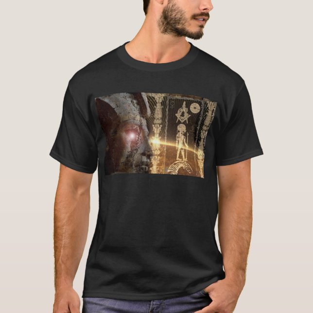 Camiseta Anunnaki-ra_sun_god_egyptian_masons_nephilim_gods_ (Anverso)