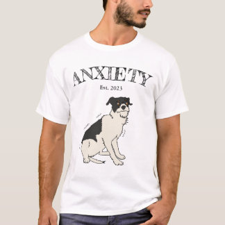 Camiseta Anxie-tee Funny Dog T-Shirt