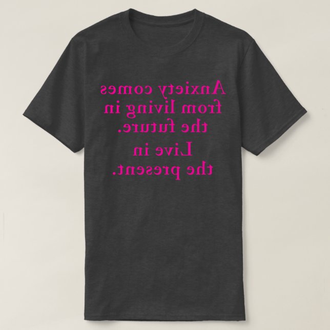 Camiseta Anxiety Mirror Versión 1 (Diseño del anverso)