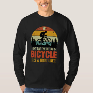 Camiseta Any Day I'm out on a Bicycle Is a Good One Vintage