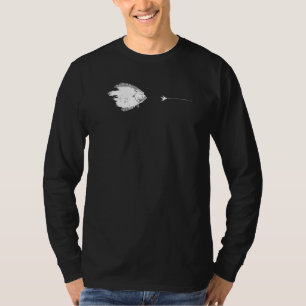 Camiseta Anzuelo de pesca con mosca gráfico Línea  Lenguado