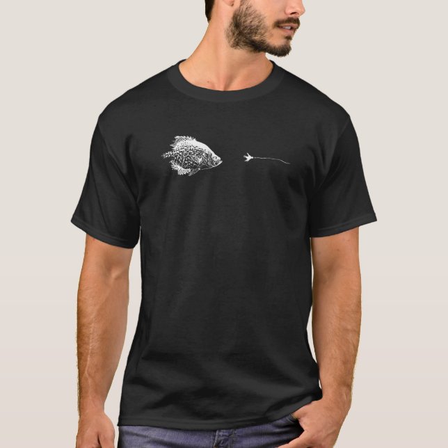 Camiseta Anzuelo de pesca con mosca gráfico Línea  Pez Crap (Anverso)