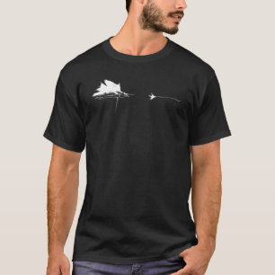 Camiseta Anzuelo de pesca con mosca gráfico Línea  Pez Pez 