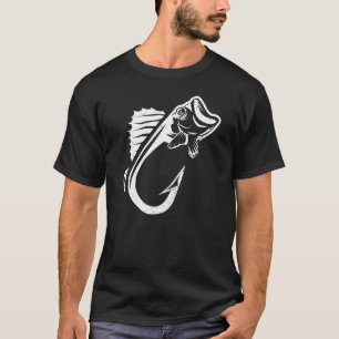 Camiseta Anzuelo de pesca genial pez lucioperca anzuelos de