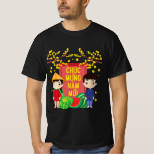 Camiseta Ao Dai Kids Chuc Mung Nam Moi  Vietnamese New Year
