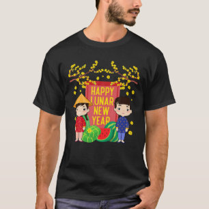 Camiseta Ao Dai Kids Feliz Año Nuevo Lunar   Novedades viet