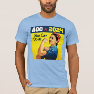 Camiseta AOC 2024: Ella puede hacerlo