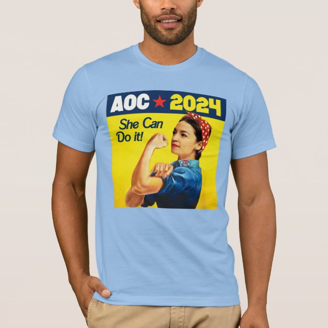 Camiseta AOC 2024: Ella puede hacerlo (Anverso)