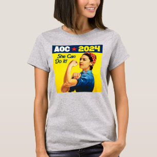Camiseta AOC 2024: Ella puede hacerlo