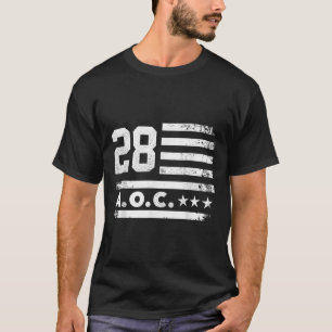Camiseta Aoc 2028 A.C. 2028 For President American Flag