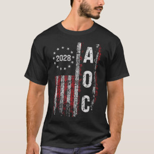 Camiseta Aoc Alexandria Ocasio Cortez 2028 Para Presi