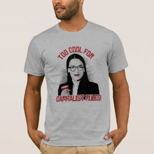 Camiseta AOC Demasiado Cool para las Reglas Capitalistas