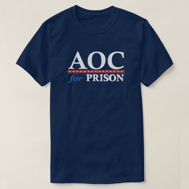 Camiseta AOC Para Prisión | Anti AOC | Política | Divertido (Diseño del anverso)