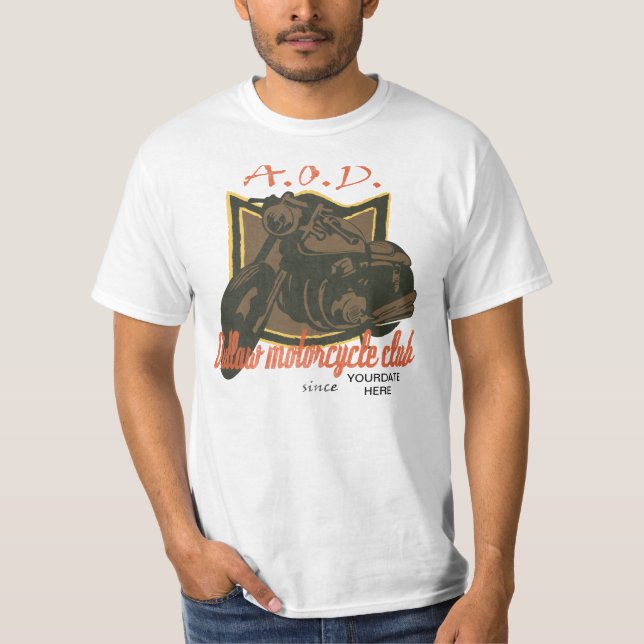 Camiseta AOD Motorcycle Club (Anverso)