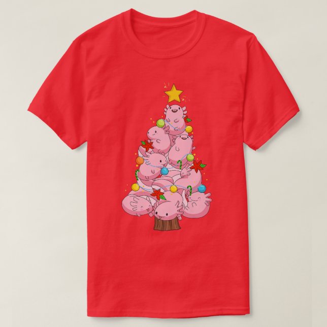 Camiseta Aolotl Árbol de Navidad Ornament Fish Aolotl Anima (Diseño del anverso)
