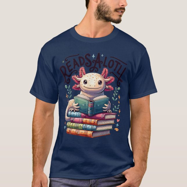 Camiseta Aolotl Books Readsalotl Reading Bookworm Boys Girl (Anverso)