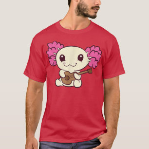 Camiseta Aolotl Cute Tocando Aolitos De Guitarra Amor