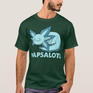 Camiseta Aolotl divertido napsalotl durmiendo lindo kawaii 