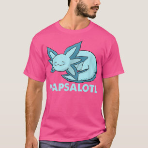 Camiseta Aolotl divertido napsalotl durmiendo lindo kawaii 