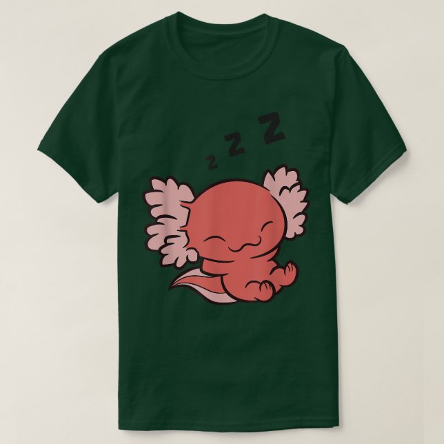 Camiseta Aolotl durmiente Lazy Aolotl (Diseño del anverso)