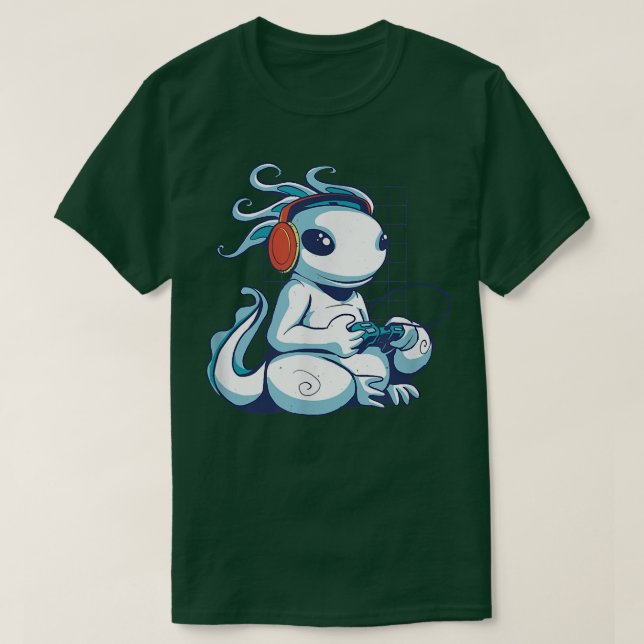 Camiseta Aolotl Gamer Gaming Cute Gracioso Aolota Kawaii Ja (Diseño del anverso)