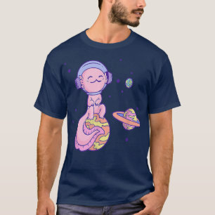 Camiseta Aolotl Kawaii Space Galay Planetas Astronauta Aolo