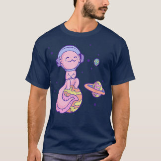 Camiseta Aolotl Kawaii Space Galay Planetas Astronauta Aolo