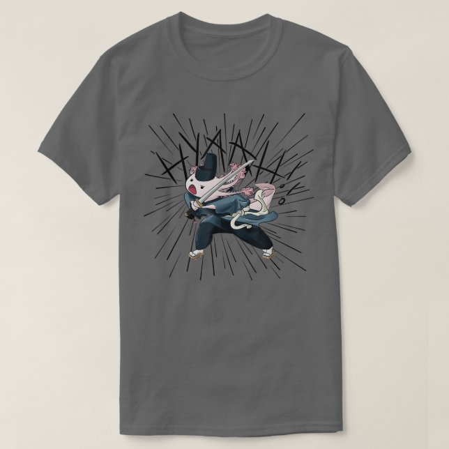 Camiseta Aolotl Samurai Ninja Katana Anime Japonés  (Diseño del anverso)