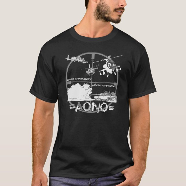 Camiseta =AONO= siempre excedido en número nunca Outgunned (Anverso)