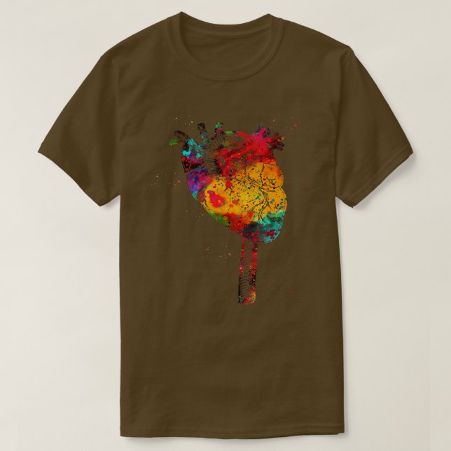 Camiseta Aorta y corazón 1 (Diseño del anverso)