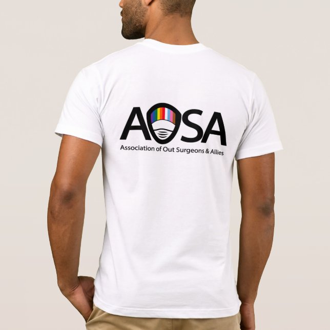 Camiseta AOSA (logotipo delantero y trasero) (Reverso)