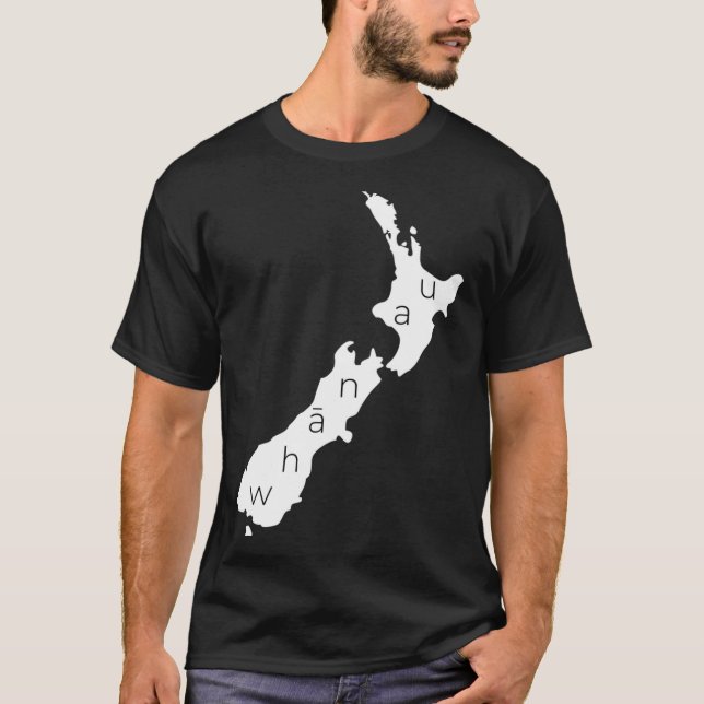 Camiseta Aotearoa New Zealand With Kiwi Whanau Maori  (Anverso)