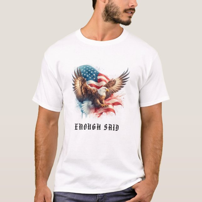 Camiseta *~* AP16 - Bandera estadounidense Bald EAGLE USA A (Anverso)