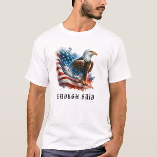 Camiseta *~* AP16 Bandera estadounidense EAGLE Bald EAGLE D