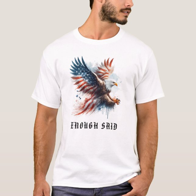 Camiseta *~* AP16 EE.UU. Detallada bandera estadounidense Á (Anverso)